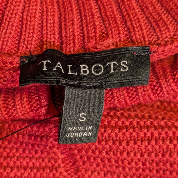 NWT Women's Talbots Rust Original Turtleneck Tunic Sweater | Size S - Picture 11 of 11